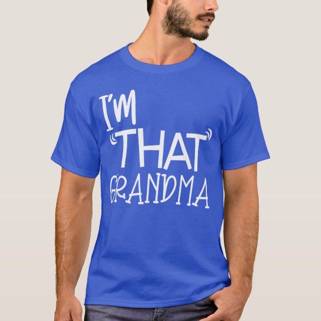 Imhat Grandma Funny Best Auntee retro T Shirt (Framsida)