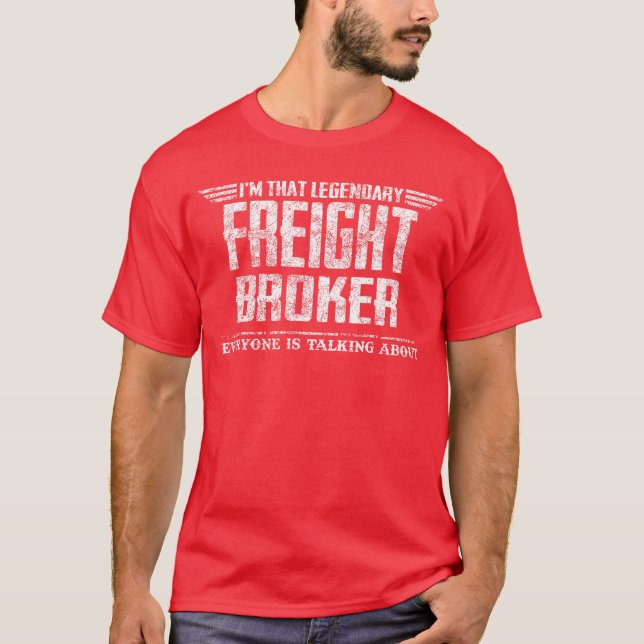 Imhat Legendarisk Fraktmäklare retro T Shirt (Framsida)