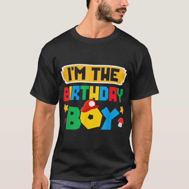 Imhe Birthday Boy Game Gaming Family Matchings boy T Shirt (Framsida)