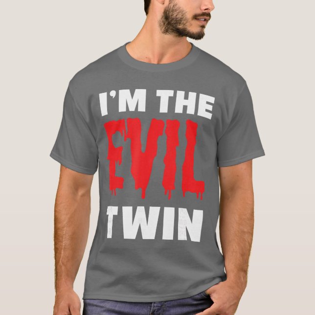 Imhe Evilwin Rolig Halloween Skräck vän T Shirt (Framsida)