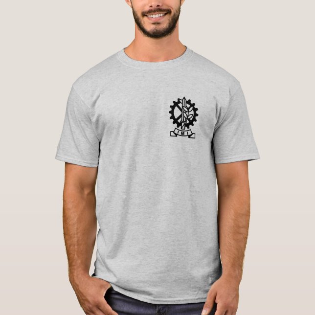 IMI Isreali sid militära branscher 2 T-skjortan T Shirt (Framsida)