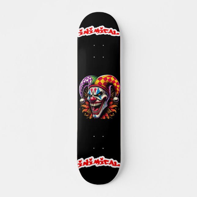 Imic Wicket Jester Mini Skateboard Bräda 18,5 Cm (Framsida)
