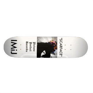 IMiJ "SCARFACE" Skateboard! Skateboard Bräda 20,5 Cm