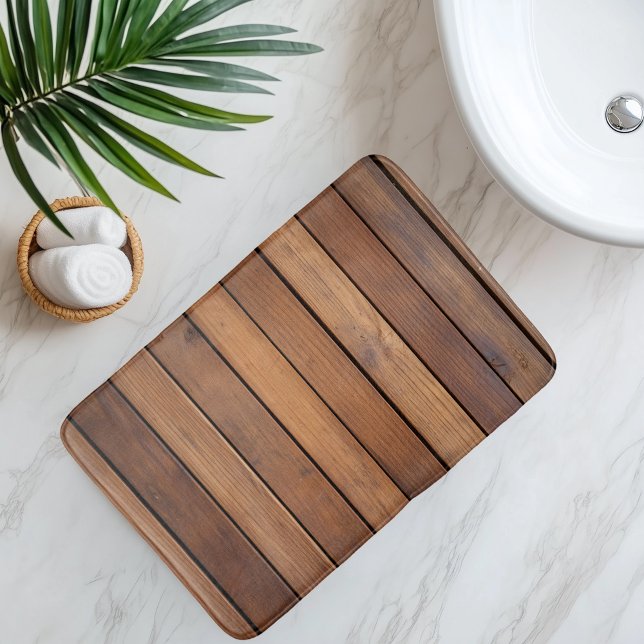Imitation Wooden Slat Badrumsmatta (Skapare uppladdad)