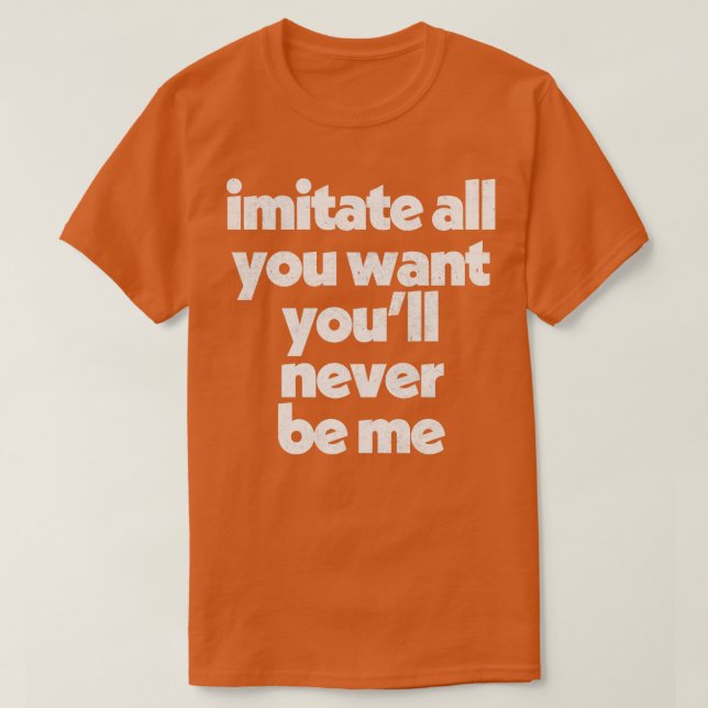 Imitators AntiHaters Design FadedStyle Typography T Shirt (Design framsida)