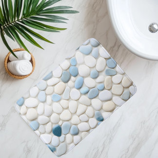 Imiterad småstensbana under vattnet badrumsmatta