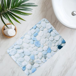 Imiterad småstensbana under vattnet badrumsmatta