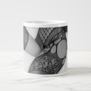 IMLA 007 Black & White Mugg Jumbo Mugg