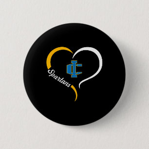 Imlay City Spartans Logotyp Halvep Slogan Hårdar Knapp