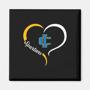 Imlay City Spartans Logotyp Halvep Slogan Hårdar Magnet