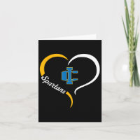 Imlay City Spartans Logotyp Halvhjärta Slogan Hs