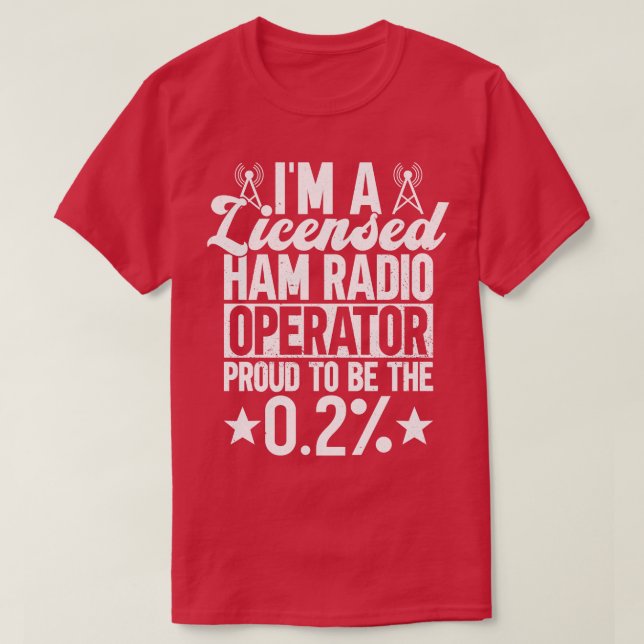 IMM-radiooperatörsprodukt med licens ska T Shirt (Design framsida)