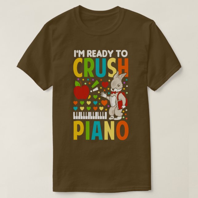 IMM-Redo för att krossa Piano T Shirt (Design framsida)