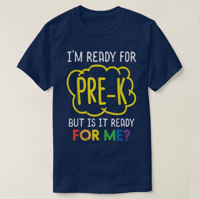IMM-Redo för prek-prek första skoldagen T Shirt (Design framsida)