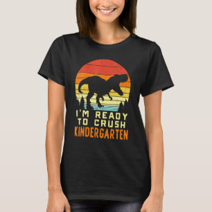 IMM-Redo till Crush Kindergarten Trex Dino Retro F T Shirt