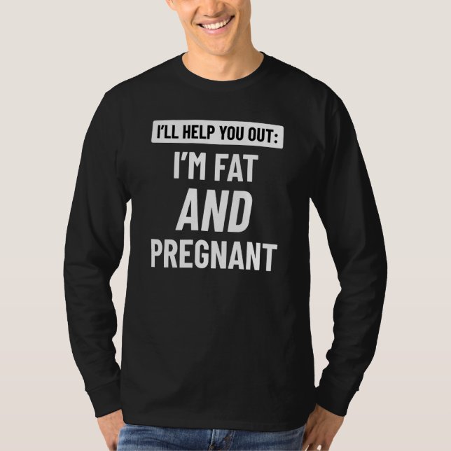 IMM-Tjock och graviditet T Shirt (Framsida)