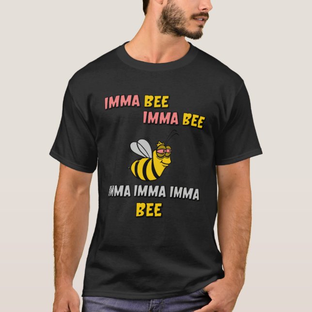Imma Bee Rockin  Music Song  For Boys And Girls T Shirt (Framsida)