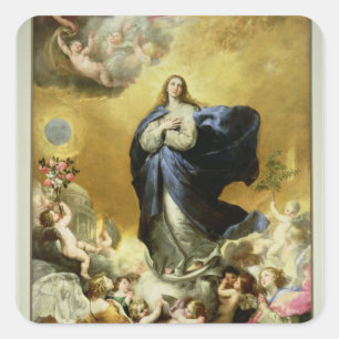 Immaculate Conception, 1635 Fyrkantigt Klistermärke