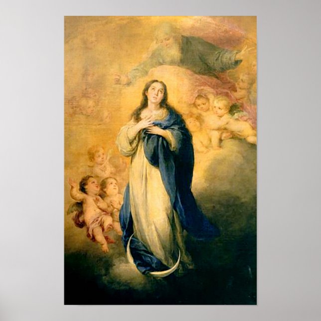 Immaculate Conception Virgin Mary Assumption 02 Poster (Framsidan)