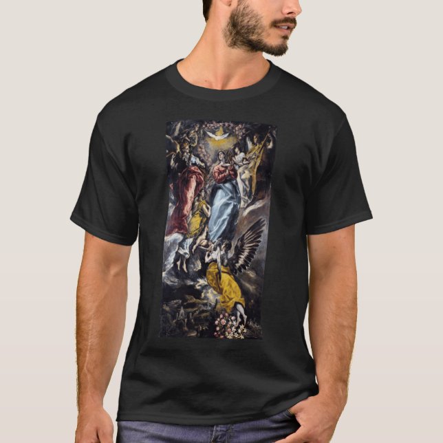 Immaculate Conception with Angels gift vintage T Shirt (Framsida)