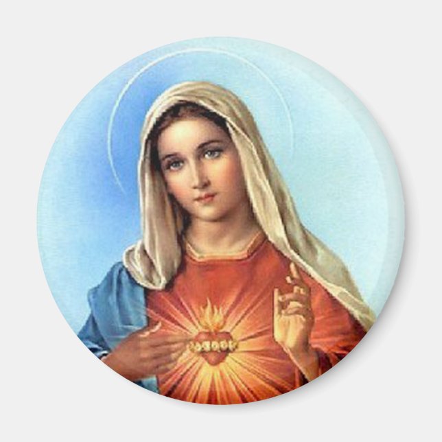 Immaculate Heart Mary Magnet (Framsidan)