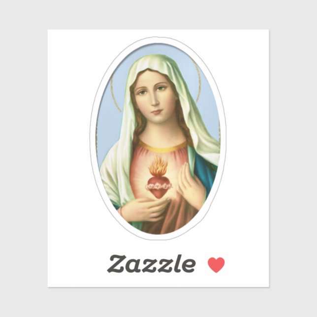Immaculate Heart of Mary Vinyl Klistermärken (Ark)