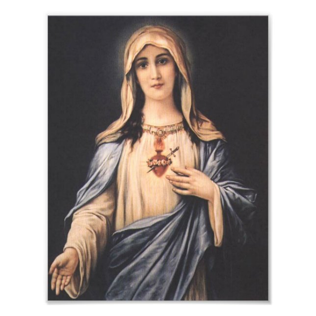 Immaculate Heart of Mary Virgin Mother Fototryck (Framsidan)