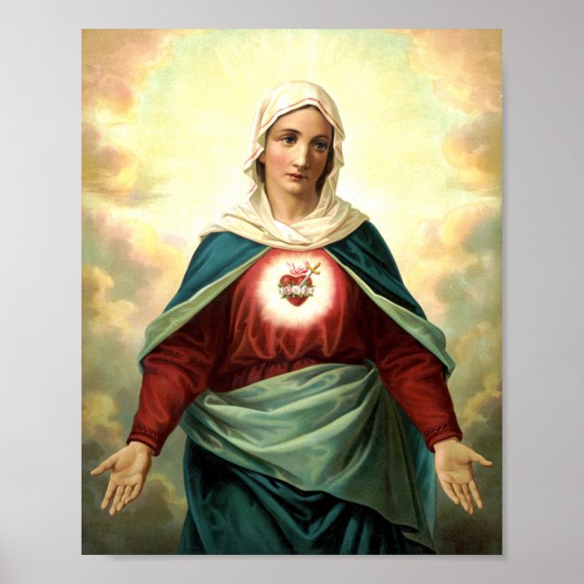 Immaculate Heart Virgin Mary Poster (Framsidan)