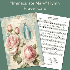 Immaculate Mary katolsk musikhyllning Tilläggskort