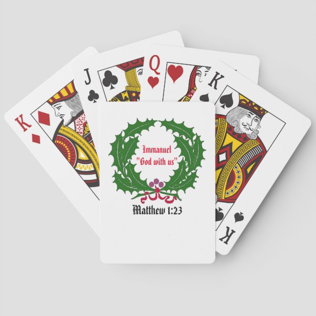 Immanuel Gud med oss Anpassa den Casinokort (Baksidan)