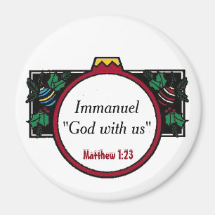 Immanuel Gud med oss jul Anpassa den Magnet