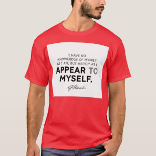 Immanuel Kant citat jag känner inte till mig själv T Shirt