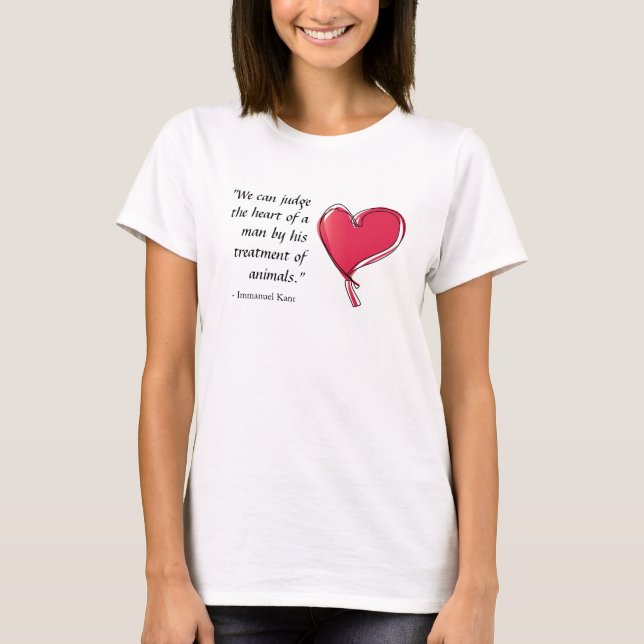 Immanuel Kant citationsteckenman behandling av T-shirt (Framsida)