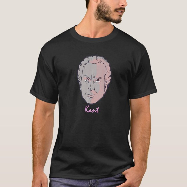 Immanuel Kant German Philosopher Philosophy Enlig T Shirt (Framsida)