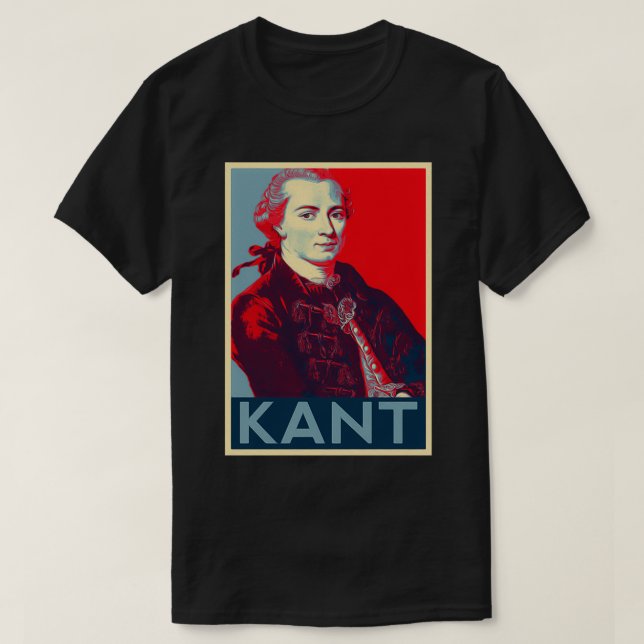Immanuel Kant Hope Poster T Shirt (Design framsida)