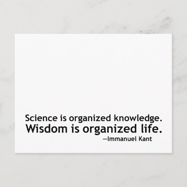 Immanuel Kant-offert Vykort (Framsida)