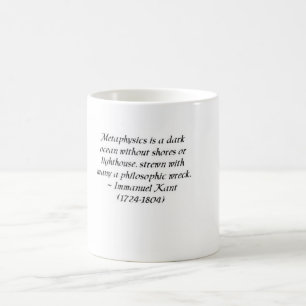 Immanuel Kant på metafysik och filosofi Kaffemugg