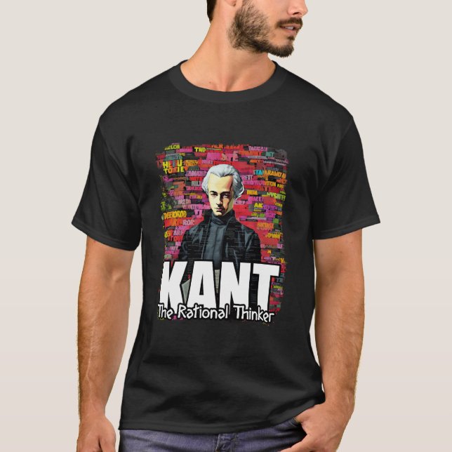 Immanuel Kant Philosopher T Shirt (Framsida)