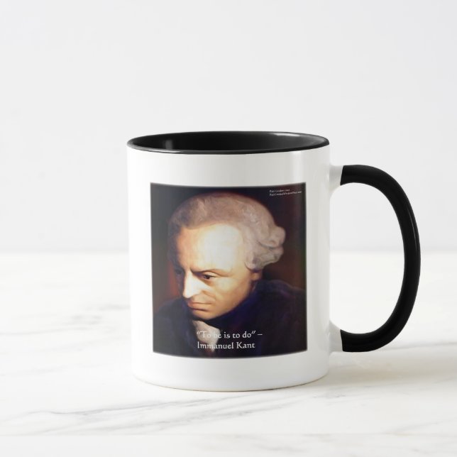 Immanuel Kant "to do" Wisdom Quote Gifts & Tees Mugg (Höger)