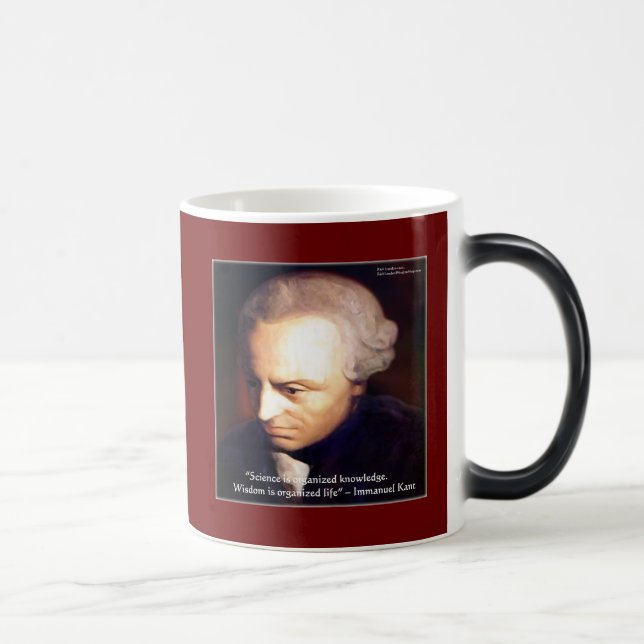 Immanuel Kant Vetenskap Vs Kunskap Citat Gåvor Magisk Mugg (Höger)
