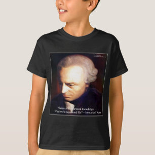 Immanuel Kant Vetenskap Vs Kunskap Citat Gåvor T-shirt