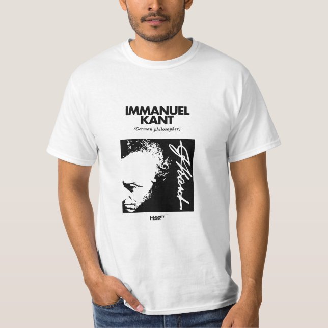 Immanuel Kant vitT-tröja T Shirt (Framsida)
