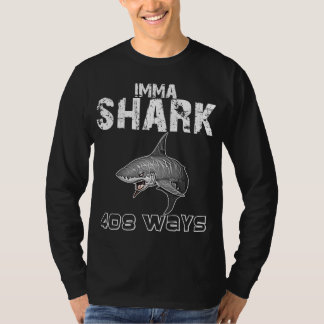 IMMASHARK/FUCKTHEWORLD WHT/BLK TRÖJA
