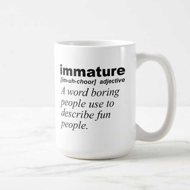 Immatogen definition, funny mugg (Höger)