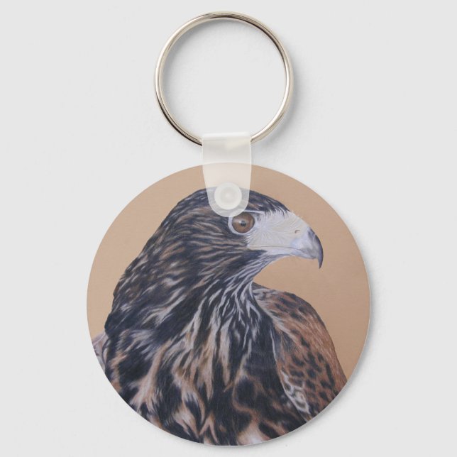 Immatur Harris Hawk Nyckelring (Framsida)