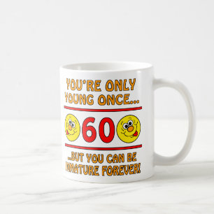 Immatura 60:e födelsedagsgåvor kaffemugg