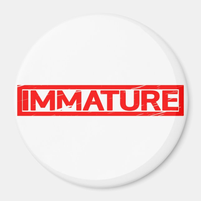 Immatura Frimärke Magnet (Framsidan)