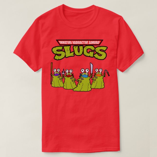 Immatura radioaktiva Samurai Slugs T Shirt (Design framsida)
