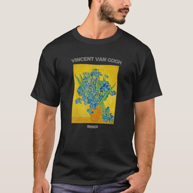 Immersive Van Gogh Irises T Shirt (Framsida)
