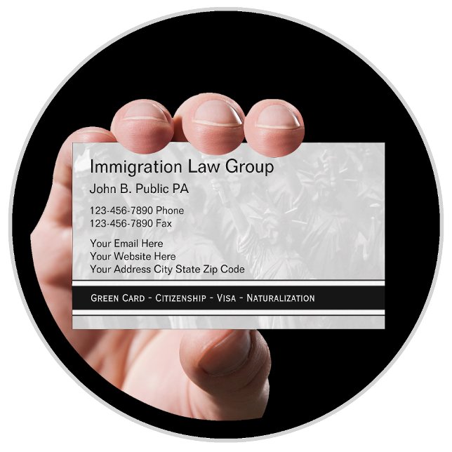Immigrationsadvokat Visitkort (Skapare uppladdad)